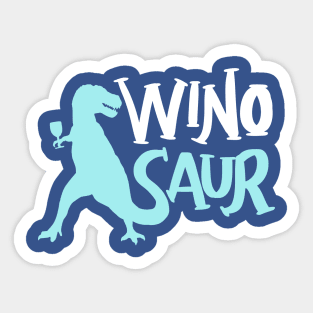 WinoSaur - Funny Wine lover shirts and gifts - T-Rex Sticker